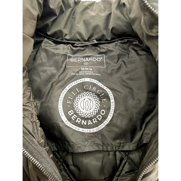 Bernado Full Circle Puffer Green Jacket Size M - Picture 5 of 8